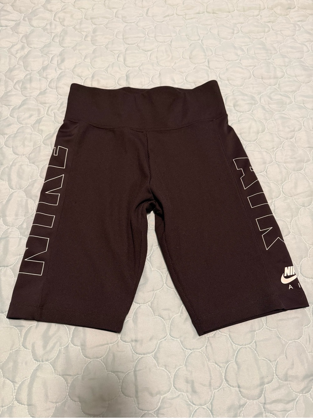 Nike Black Bike Shorts with White Side Logo